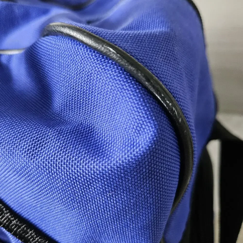 SAMSONITE Blue Carry On Weekend Duffle Bag Luggage Gym Strap w/Shoe‎ Storage